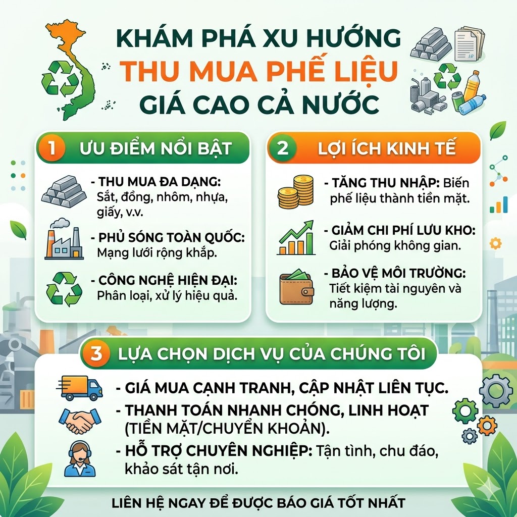 thu mua phế liệu giá cao cả nước